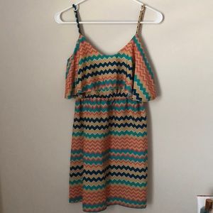 Chevron print dress